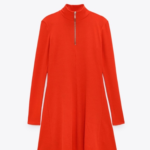 Zara zipped retro red dress 🔥 - Picture 2 of 4